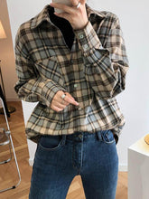 Vintage Plaid Casual Shirt
